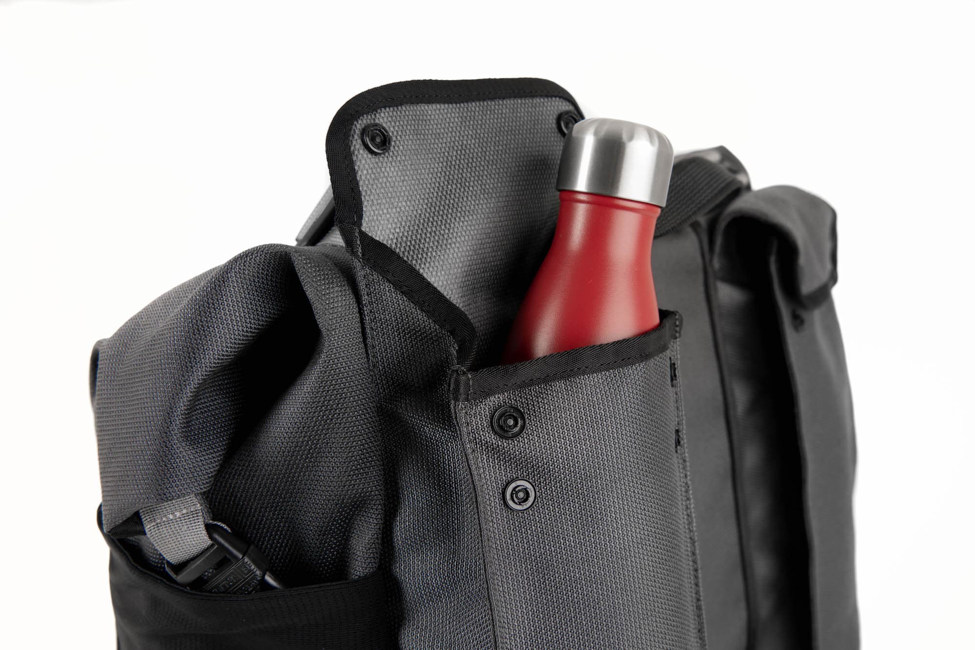 Brompton Borough Roll Top Bag Large in Dark Grey